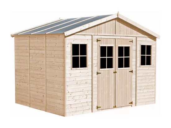 Abri de Jardin en bois - H246x418x320 cm/12 m² - Timbela M331