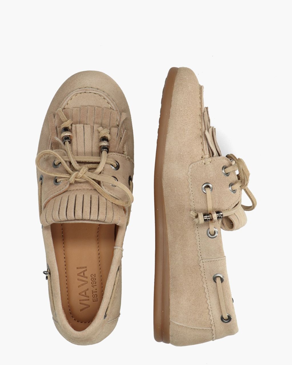 Via Vai June Loua Beige Damesloafers