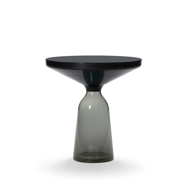ClassiCon - Bell Beistelltisch, Stahl schwarz brüniert / quarz-grau