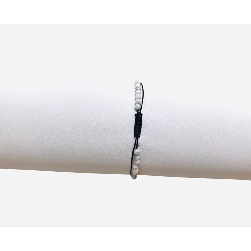 Bracelet réglable Howlite Afrique