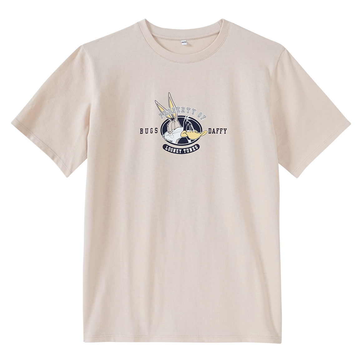 Yigga Looney Tunes T-Shirt mit Rücken-Print beige