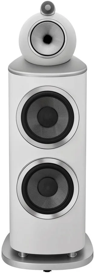 B&W 801 D4 Blanc satin (la paire) Enceintes colonne