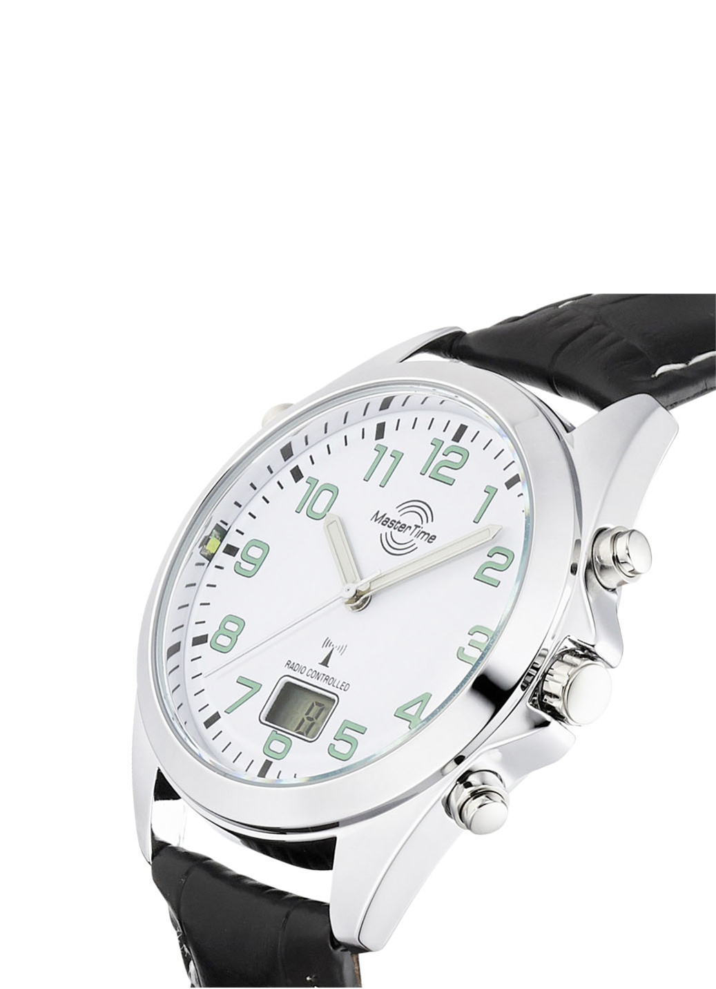 Master Time Funk-Herrenuhr mit Lederband