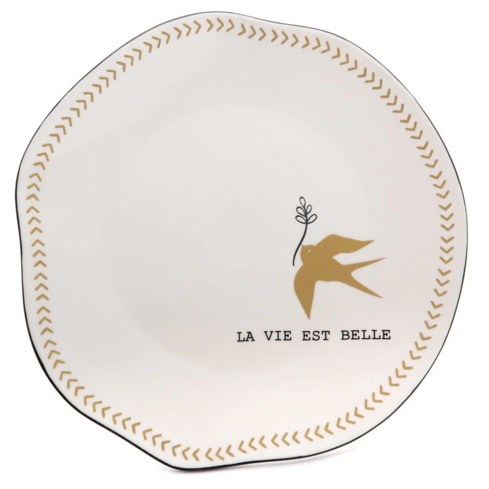 Assiette de présentation carpe diem (lot de 2) Amadeus