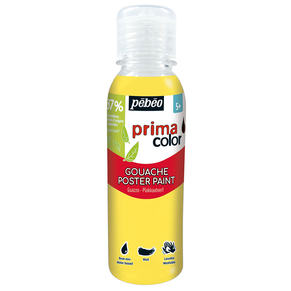 Tube gouache jaune 150ml