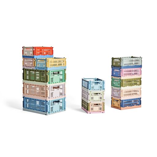HAY Colour Crate Mix Kasse, Støvet Gul, Small