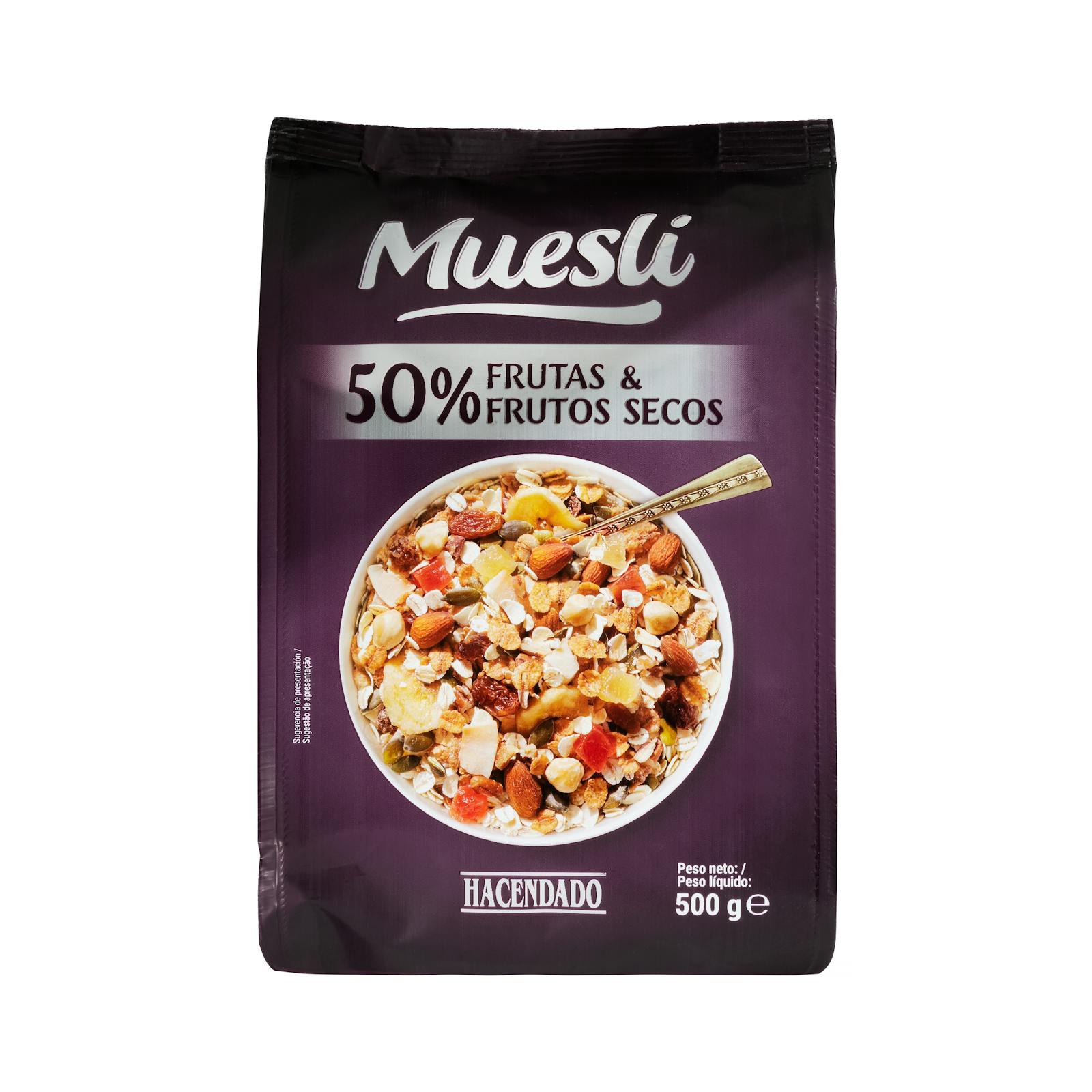 Hacendado Muesli 50% fruits et noix