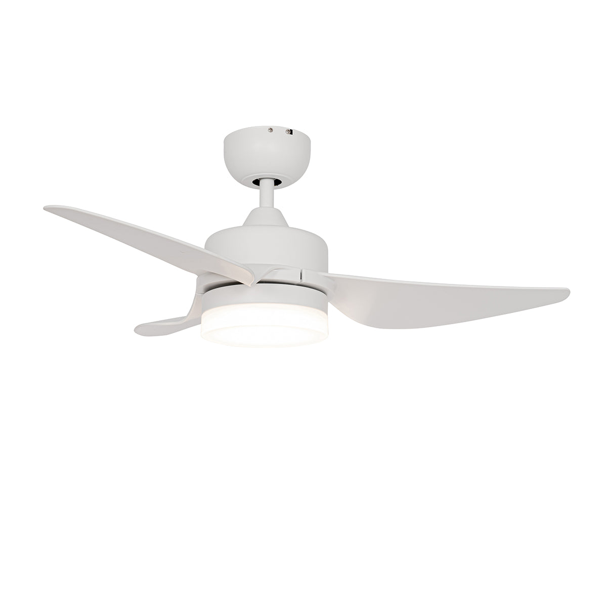 QAZQA Plafondventilator wit 86.7cm incl. LED dimbaar met
