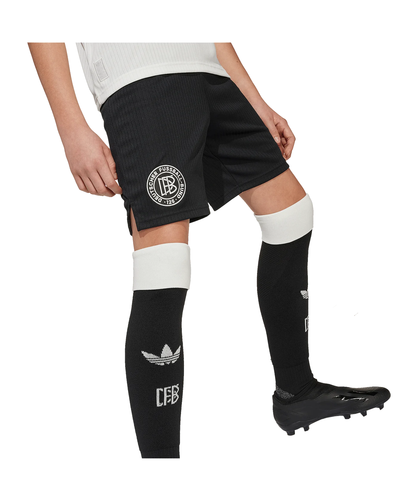adidas DFB Deutschland 125th Anniversary Short Kids Schwarz