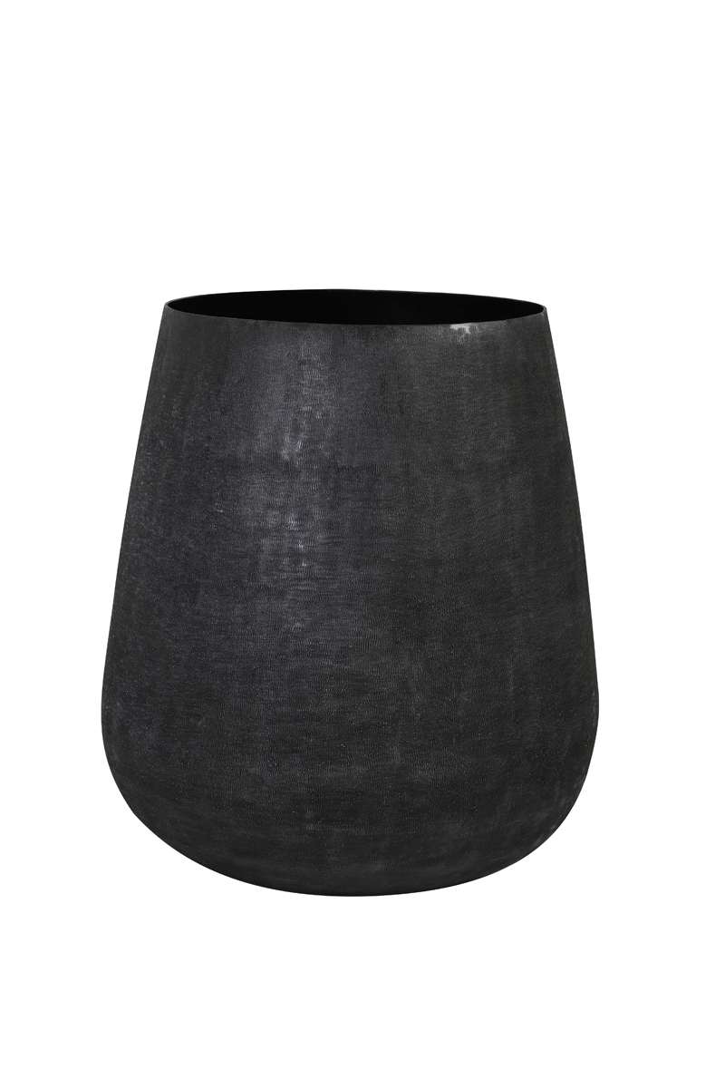Pot deco mat zwart M