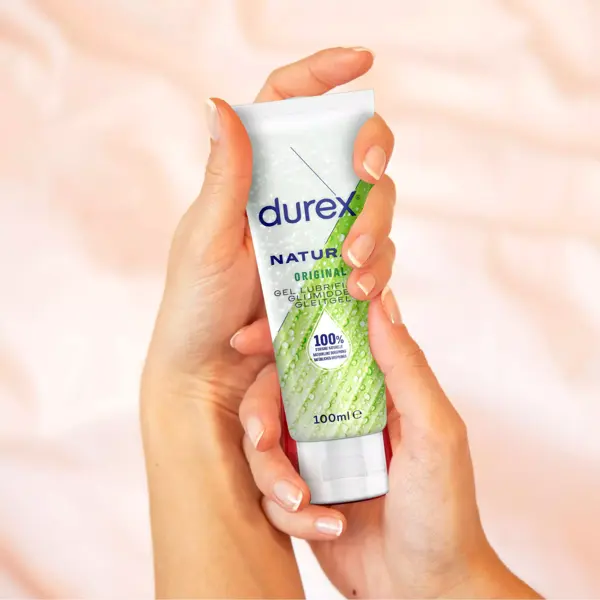 Gel Lubrificante Durex 100% de Origem Natural - Fórmula Original - 100ml