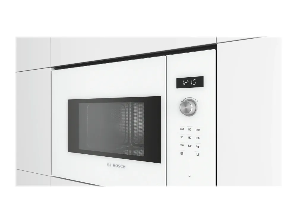 Bosch Serie | 6 BFL524MW0 - Mikrobølgeovn - til indbygning - 20 liter - 800 W - hvid
