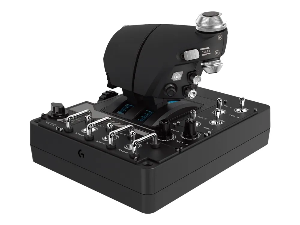 LOGITECH G Saitek Pro Flight X56 Rhino - Joystick og speeder - kabling - for PC