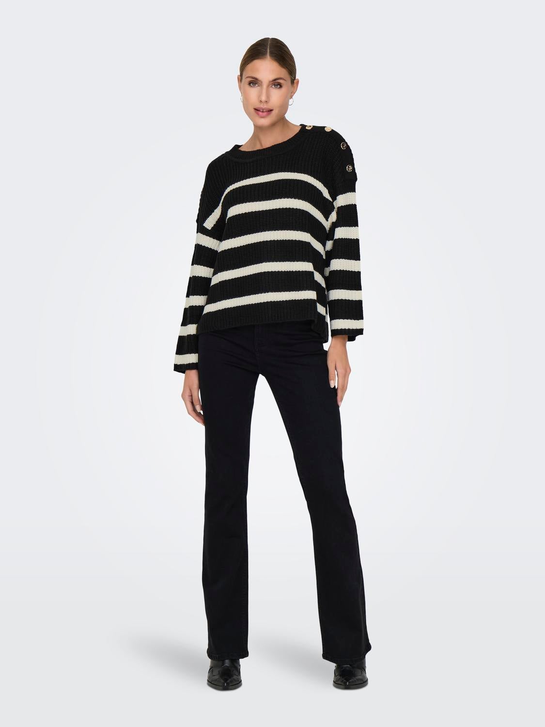 JDYJUSTY Strickpullover Black