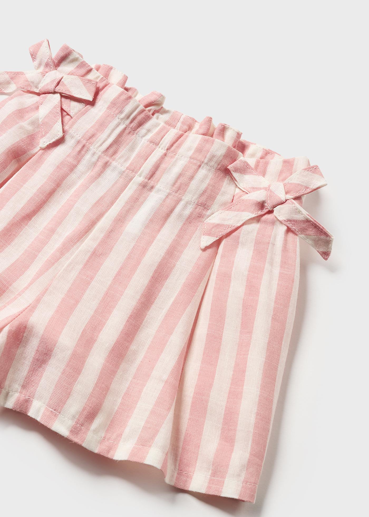 Calções de linho estampados para bebé