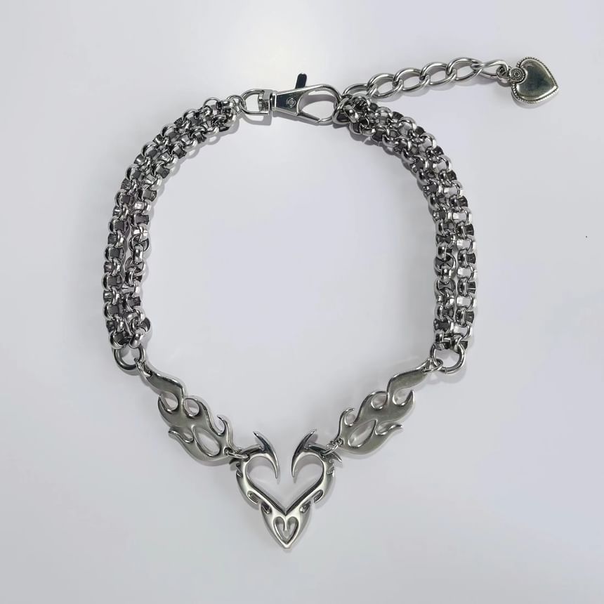 Bolgivy - Hartvormige ketting