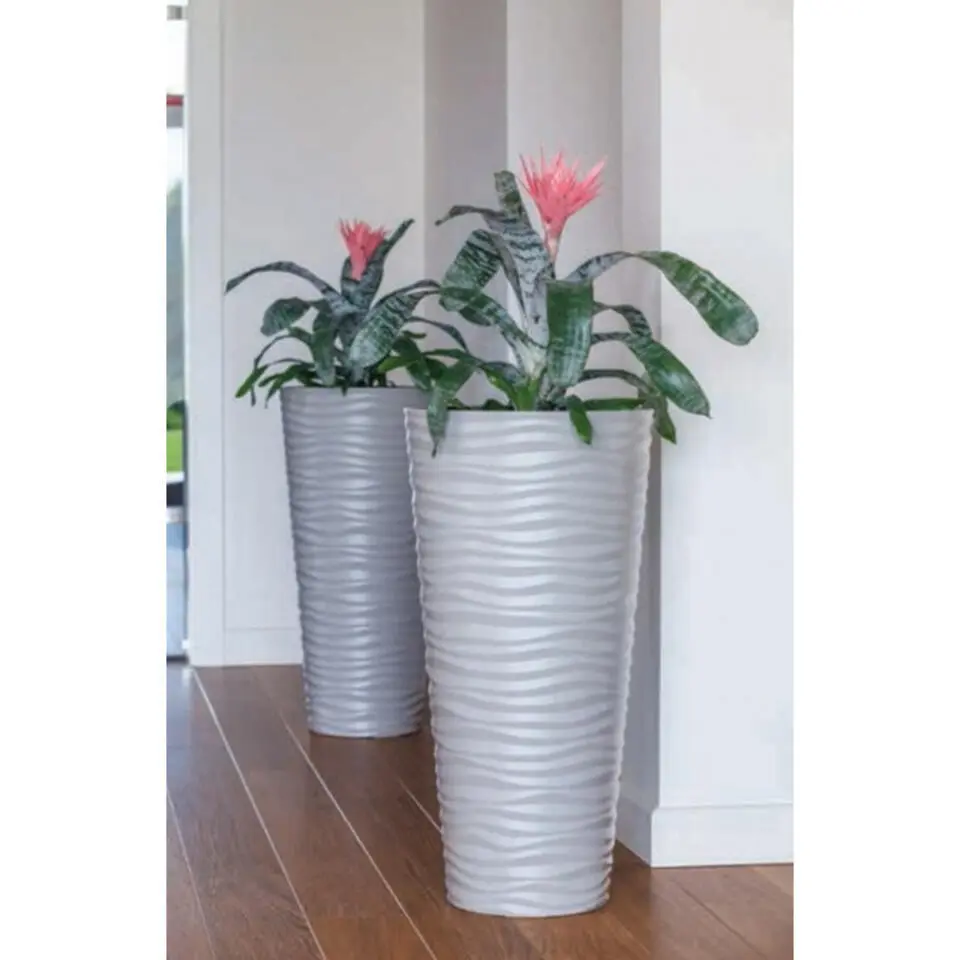 Form Plastic Plantenpot rond - kunststof - zwart - D40 x H79 cm
