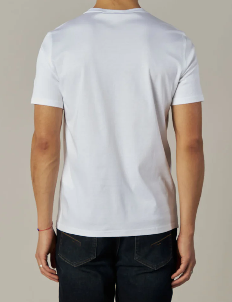 MOS MOSH T-SHIRT COL V PERRY CRUNCH BLANC