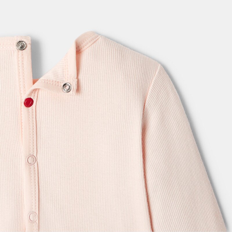 Dors-bien à manches longues en coton rose mixte Absorba Rose