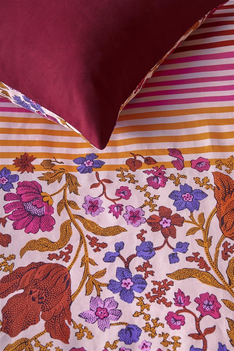 Bettwäsche JOYFUL TULIP Satin 135x200 cm, mit 1 Kissen