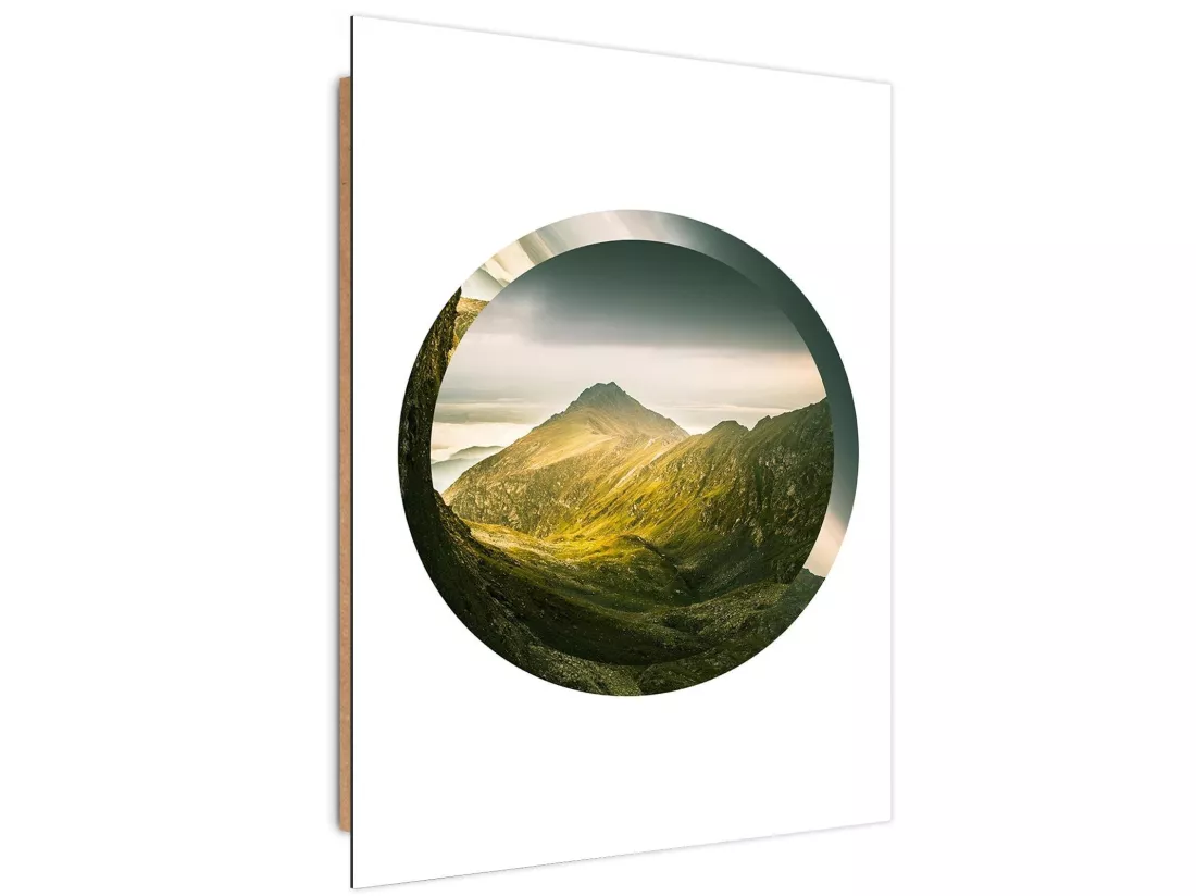 Tableau vue sur la montagne des bois - 60 x 90 cm
