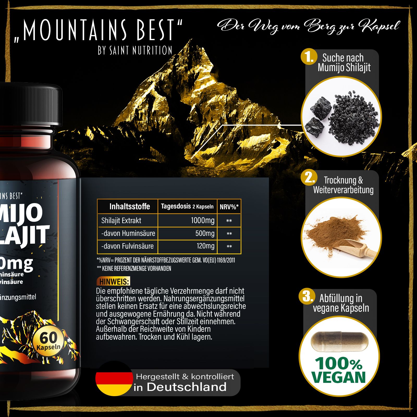Saint Nutrition Mumijo Shilajit 1000 mg