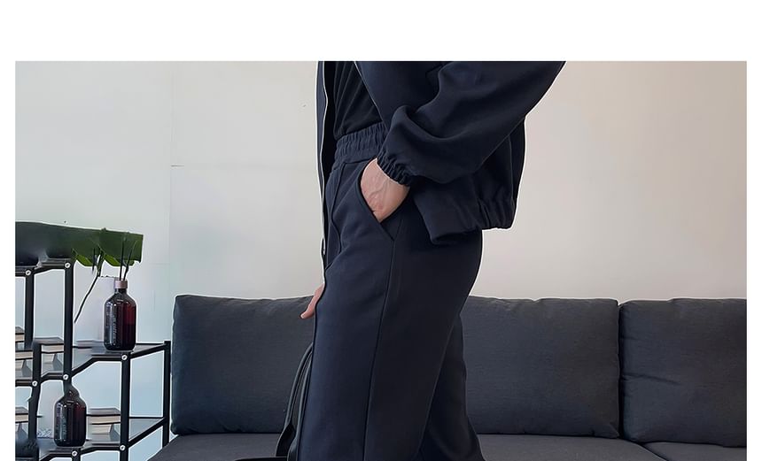 Okwano - Effen jack met rits / Rechte broek met gemiddelde taillehoogte