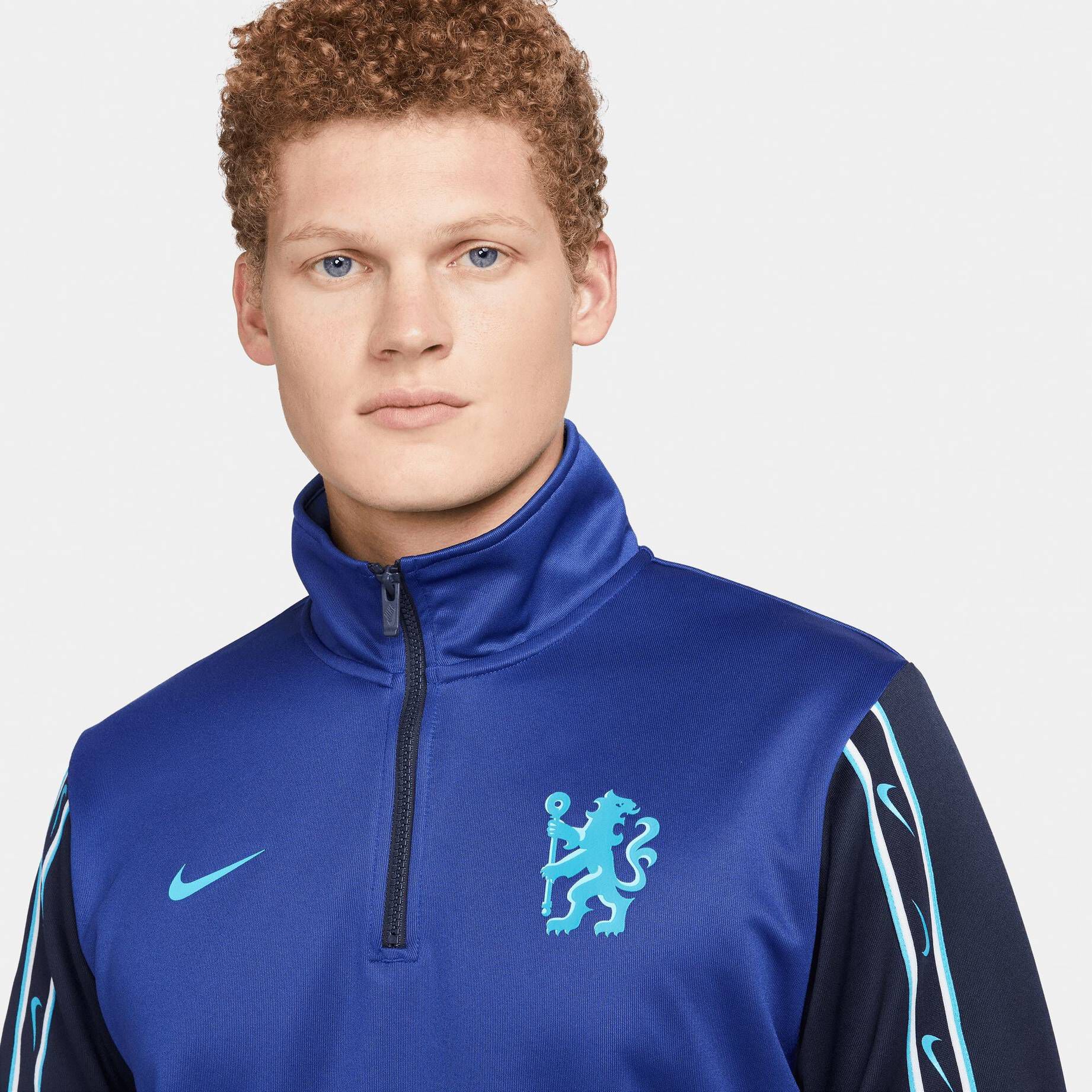 Nike| Herren Fußballsweatshirt CHELSEA FC MENS DRI-FIT 1/2 ZIP