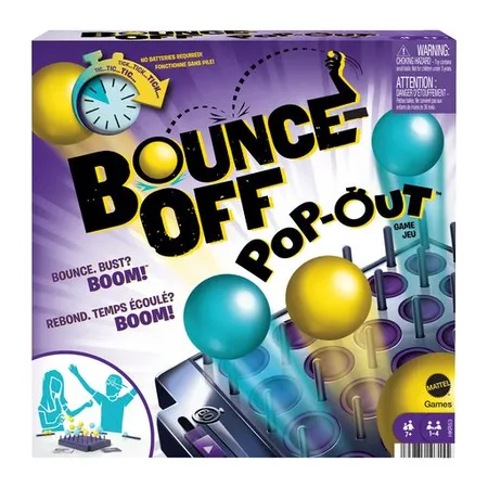 Mattel Bounce Off Revival: Pop Out Action-Spiel, Familienspiel