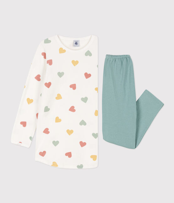 Chemise de nuit cœur petite fille en velours