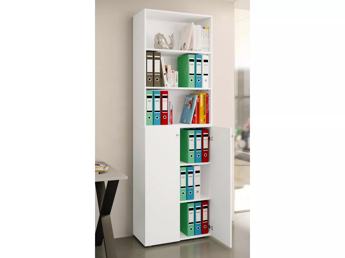 Armoire de bureau Armoire à dossiers Étagère Lona 6f