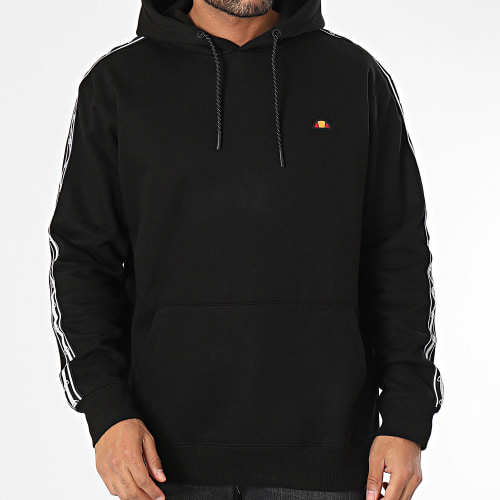 Sweat Capuche A Bandes Powera SXT19090 Noir Réfléchissant