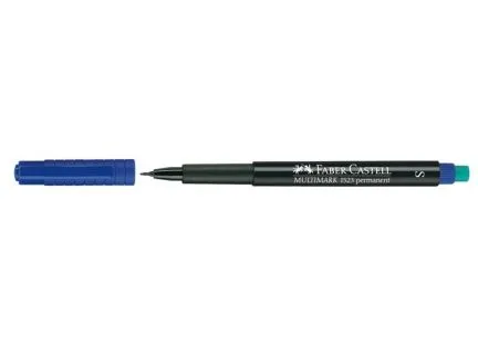 Faber-Castell Permanent folie S blå