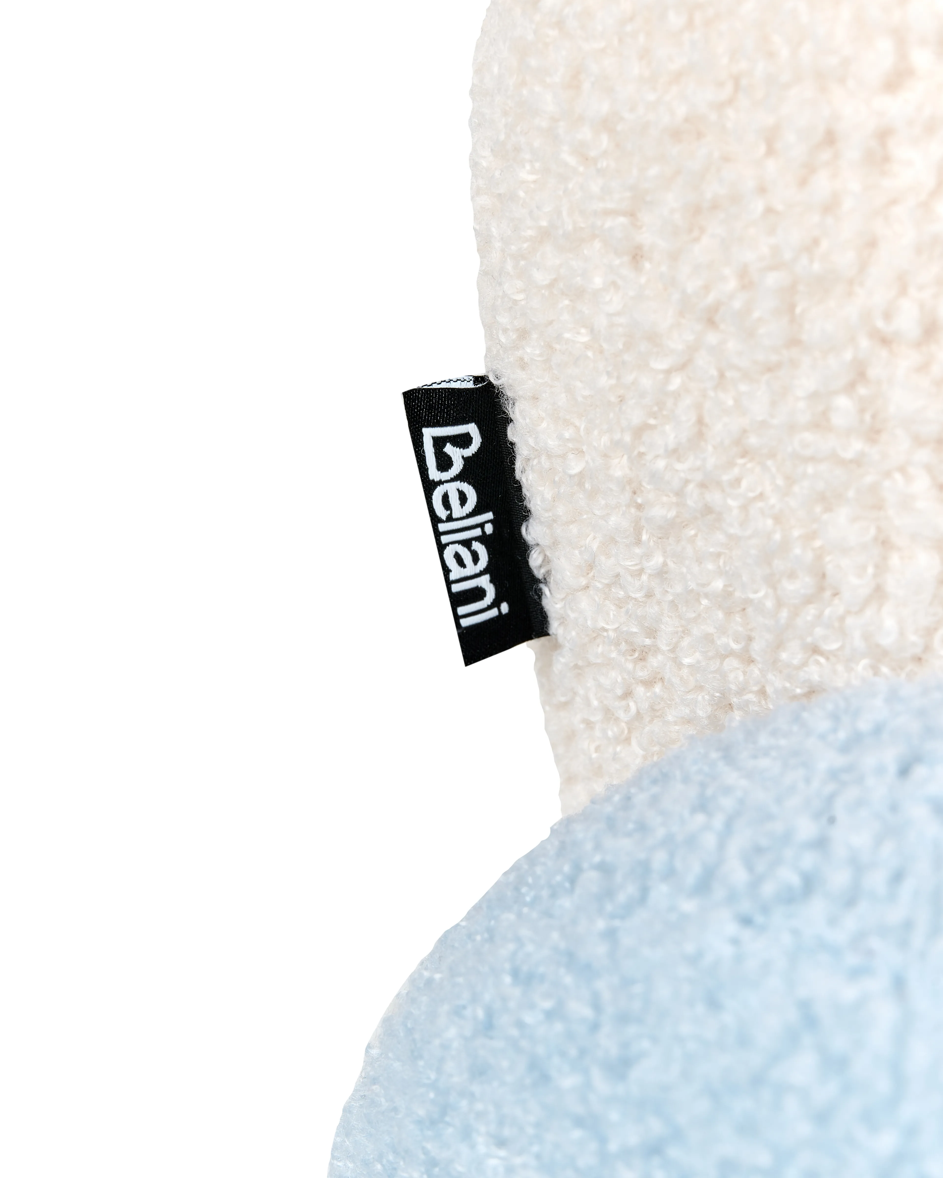 Kinderfauteuil Regenboog OMBO Bouclé Lichtblauw