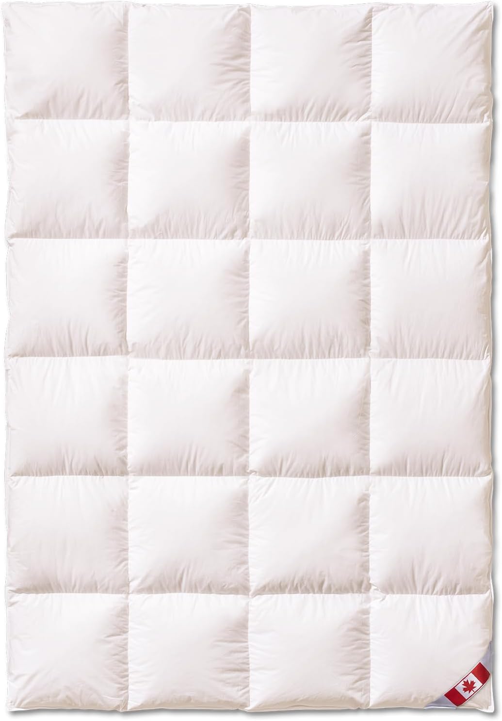 Daunenbettdecke, 4x6 Canada Ultra Warm mit 2,5 cm Steg, 135x200 cm, KÜNSEMÜLLER, Füllung: 90% Daunen 10% Federn, extra warm
