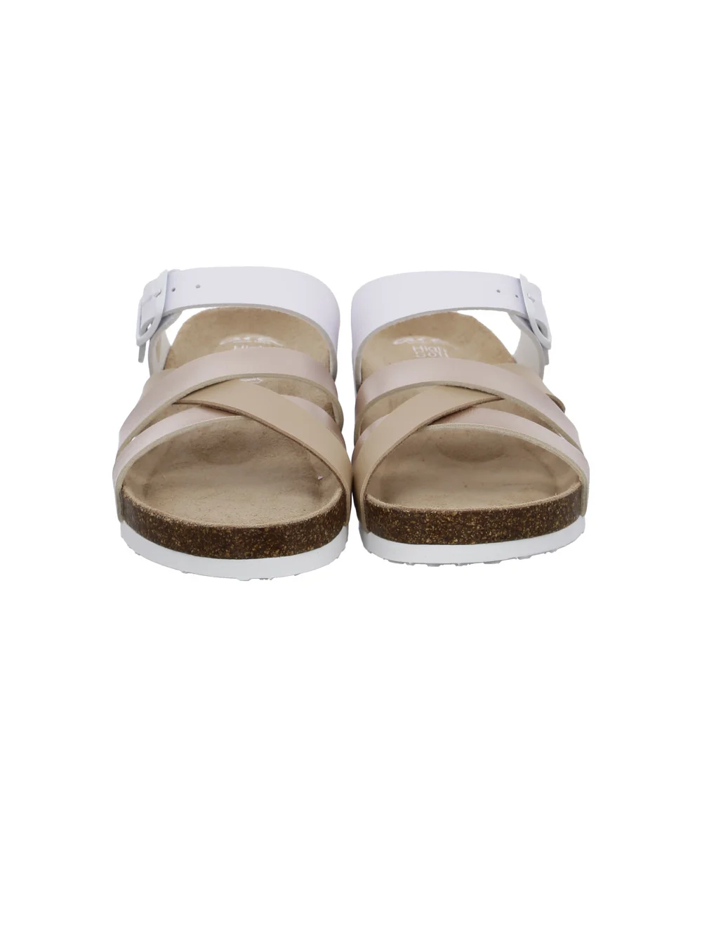 Pantoletten Bali beige weiß