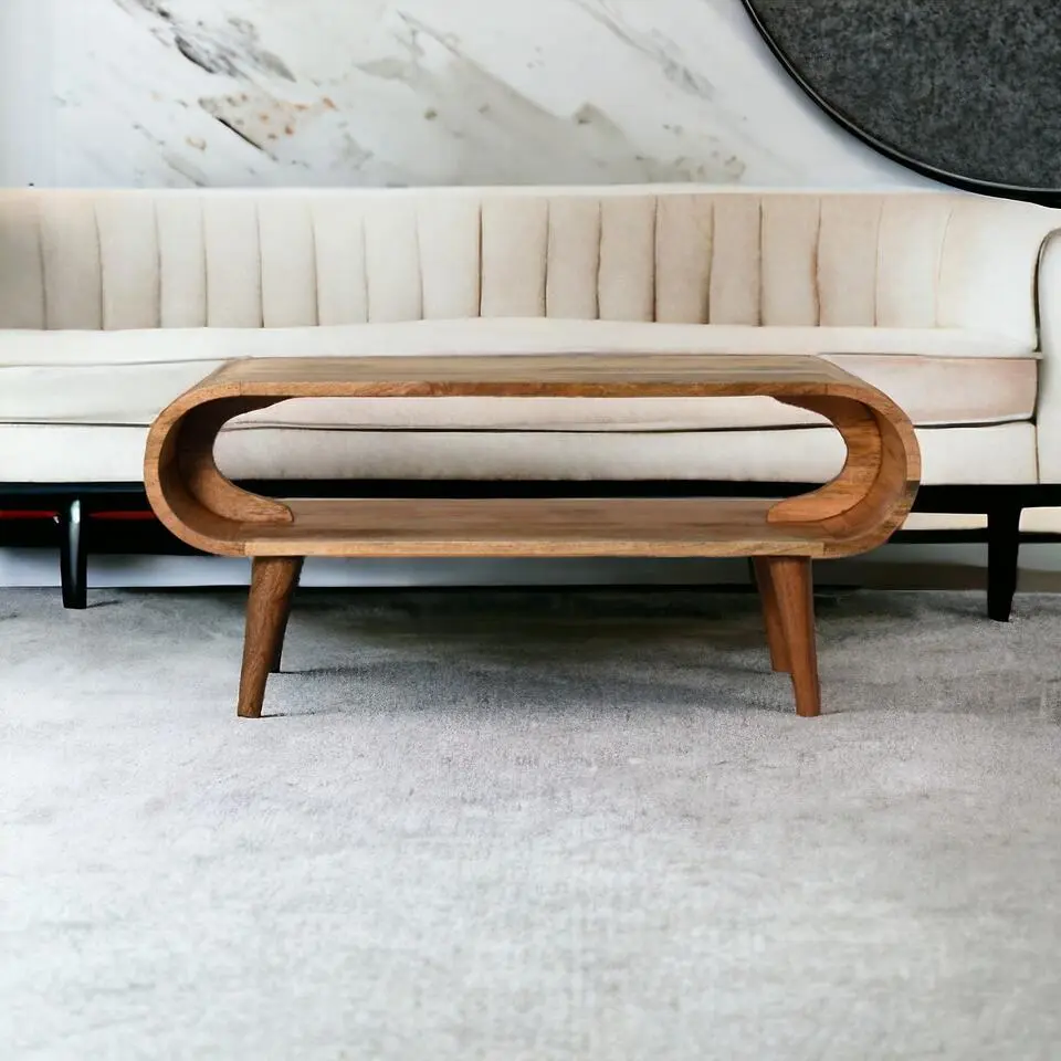Artisan Furniture Solid hout Amaya Nordic Stijl Eikenlook Salontafel