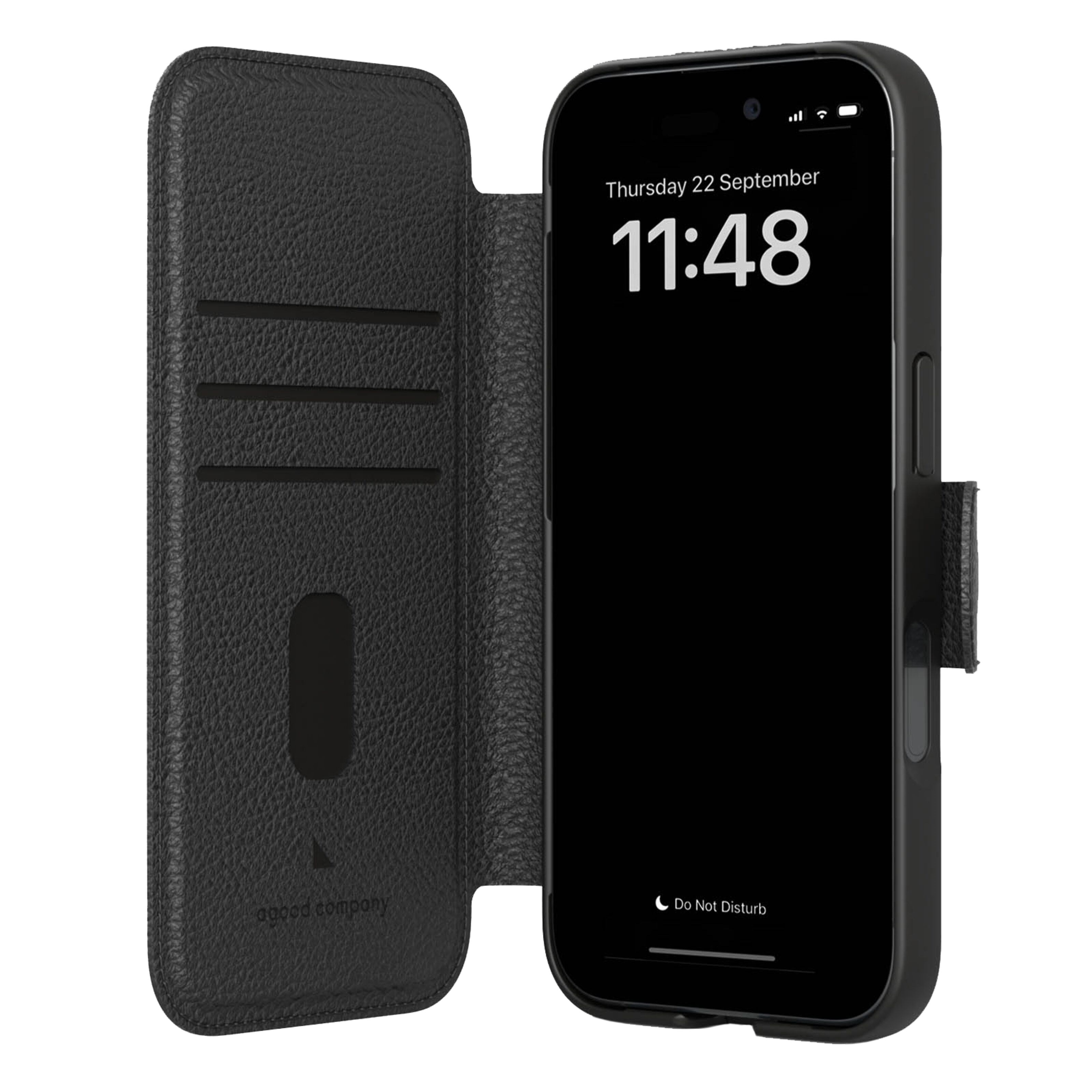Agood company Mobiletui til iPhone 16 - Svart