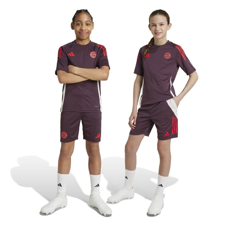 Bayern Munich Short d'Entraînement Tiro 24 - Marron/Rouge Enfant