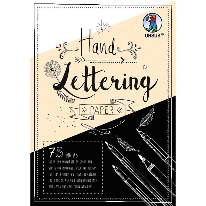 Handlettering-Block - DIN A5 - in 3 Farben
