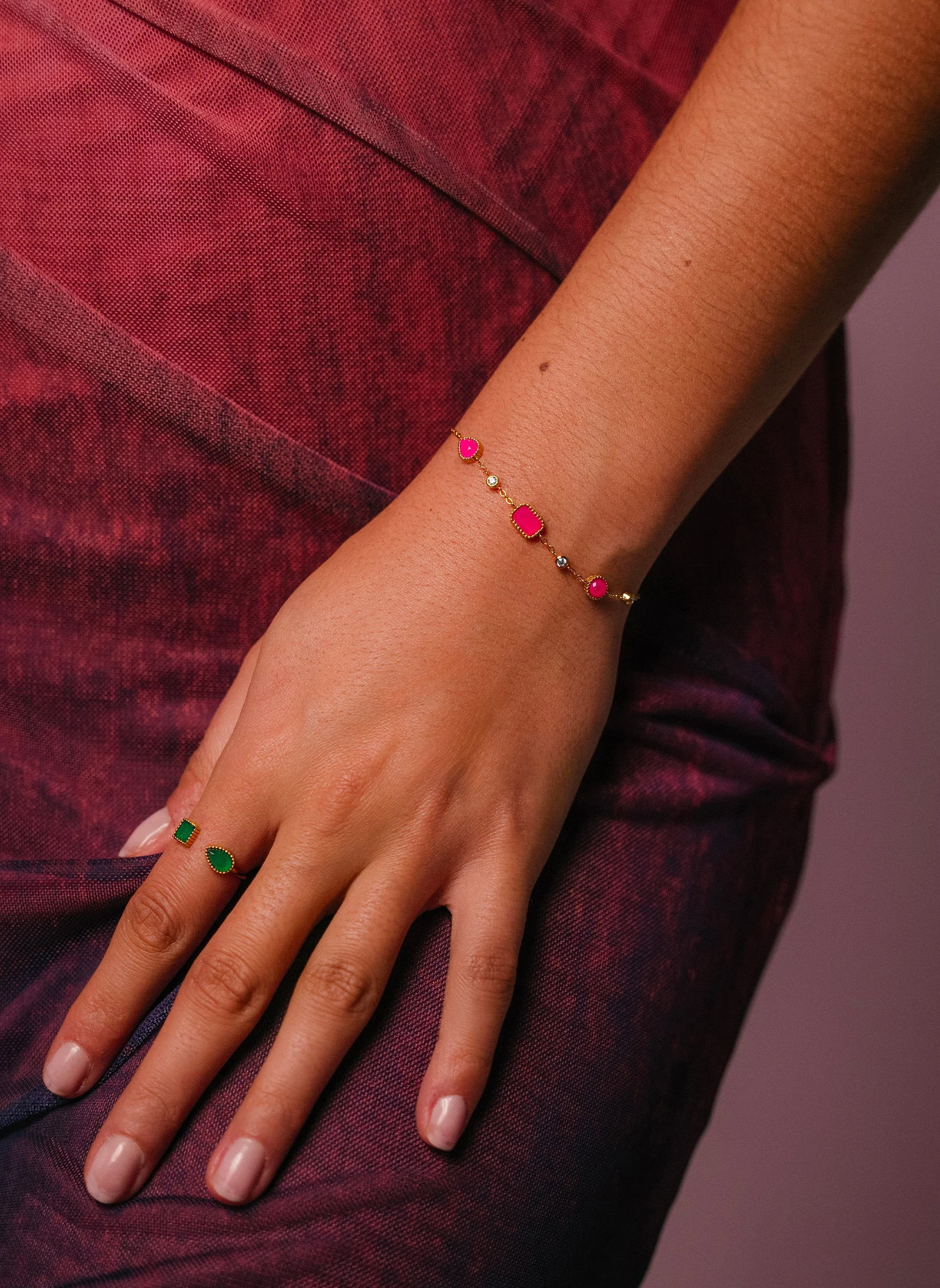 PELAGIA - Bracelet chaîne pelagia | Blanc