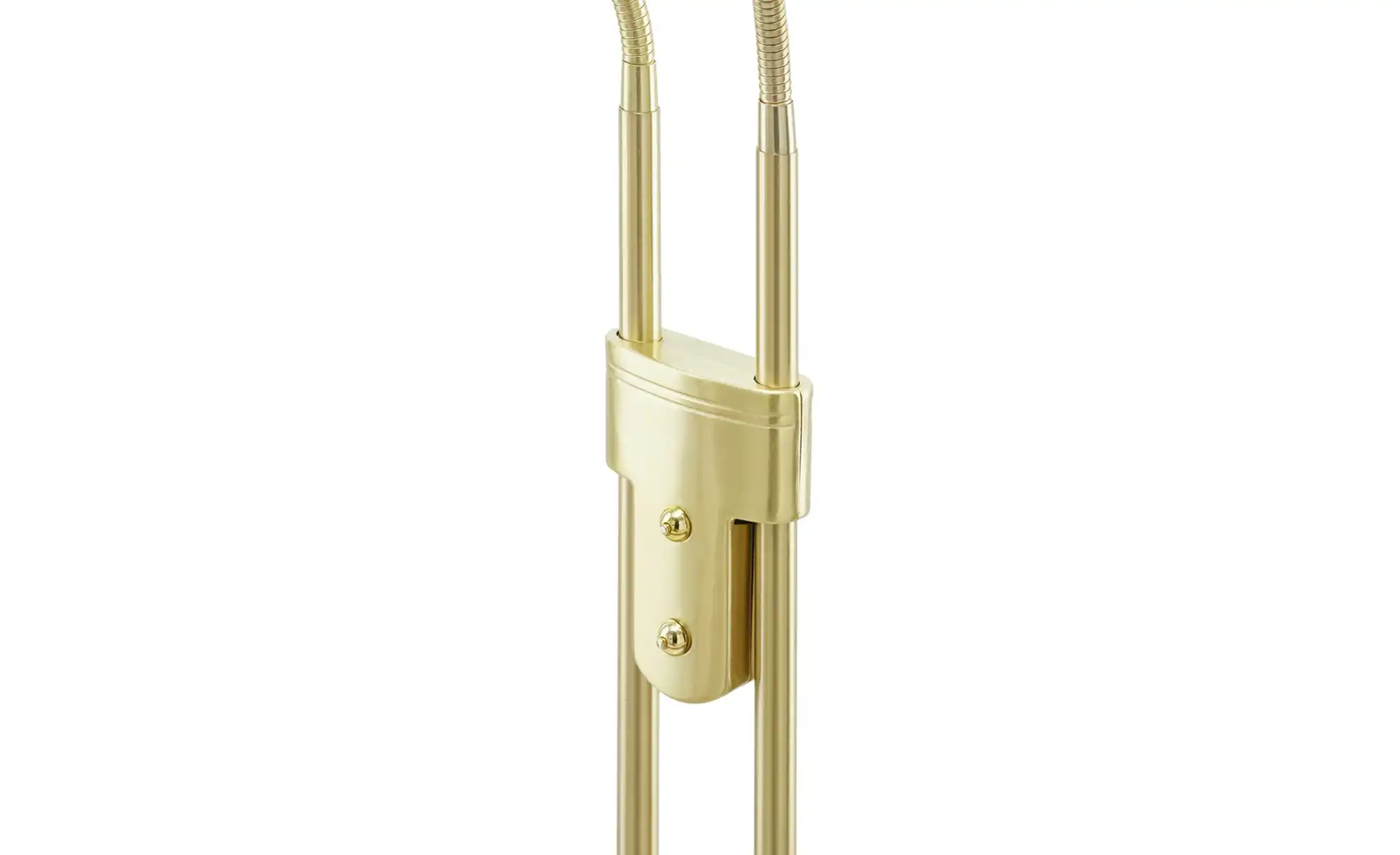 Fischer-Honsel LED-Leseleuchte, 2-flammig, Messing-matt mit Dimmer