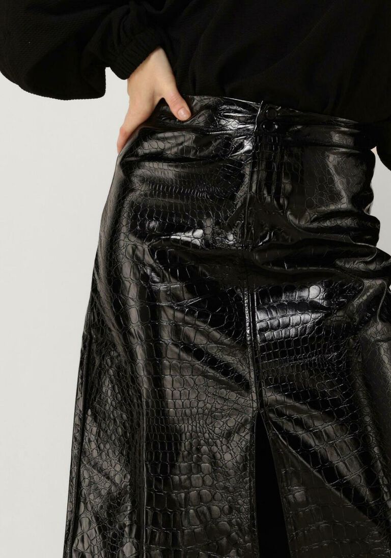 LOLLYS LAUNDRY zwarte lollys laundry midirok marikka ll midi skirt