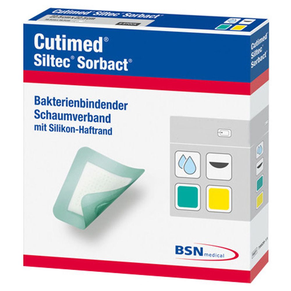 Cutimed® Siltec Sorbact 10 x 22,5 cm