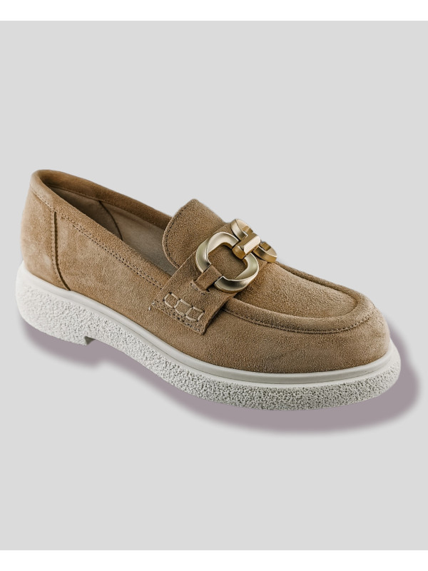 Mocassins E303E13 Camoscio Nude Spring - Semerdjian