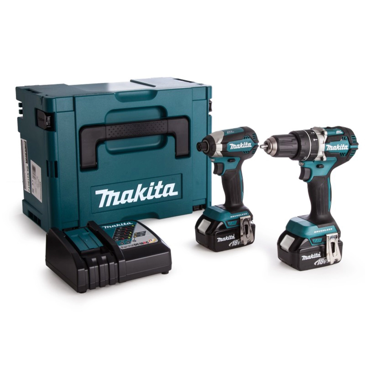 Makita DLX2180MJ 18V Li-Ion accu combiset in Mbox (2x 4,0Ah accu)