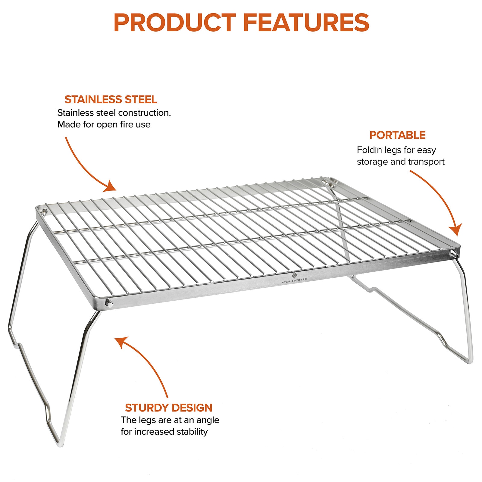 Stabilotherm BBQ Grid Large<br>Praktisk Grillrist!