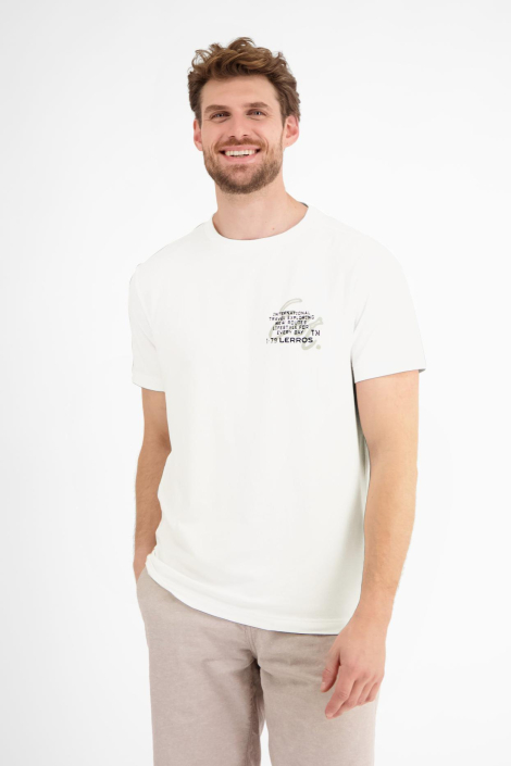 Lerros witte heren t-shirt