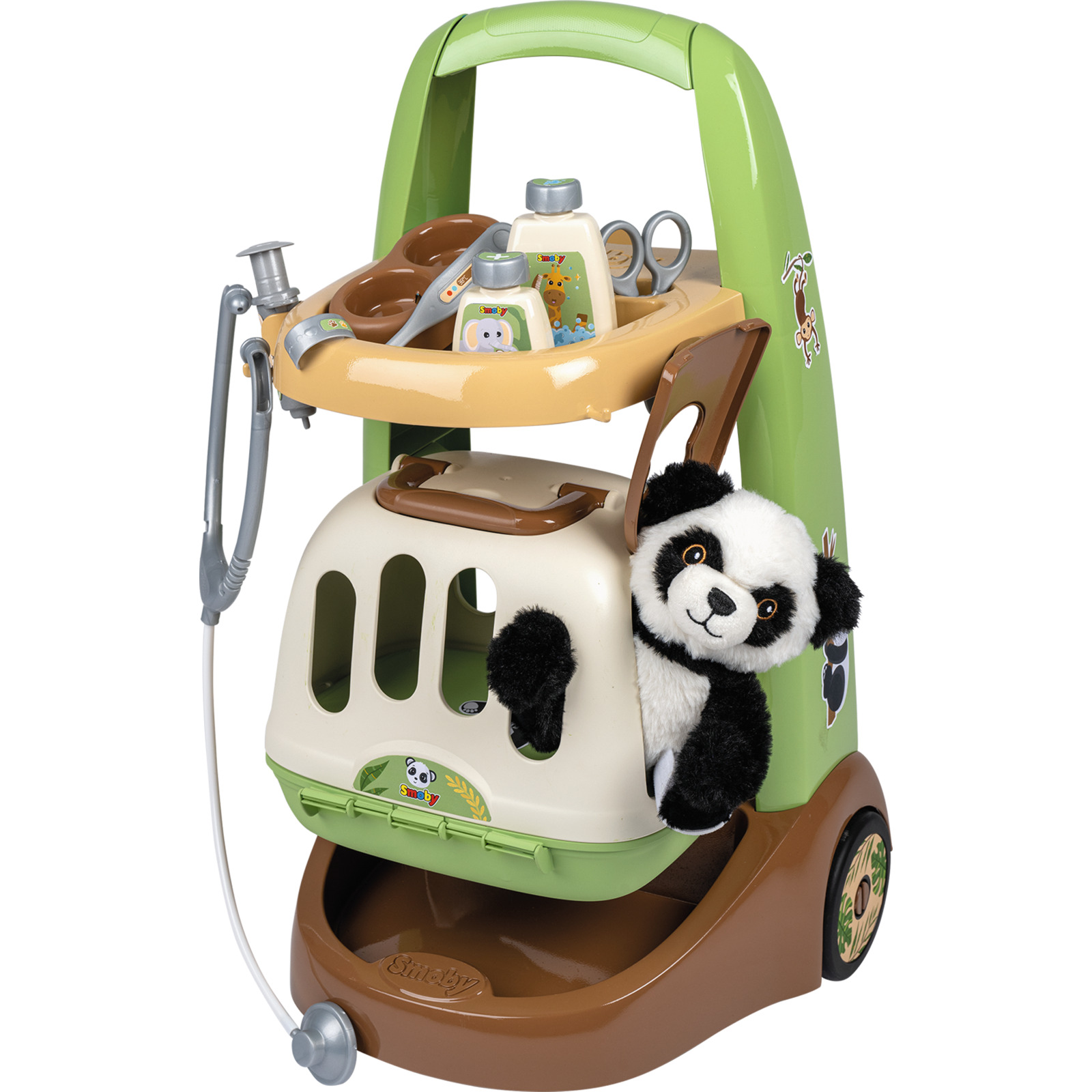 Smoby Tierarzt-Trolley mit Panda Kuscheltier