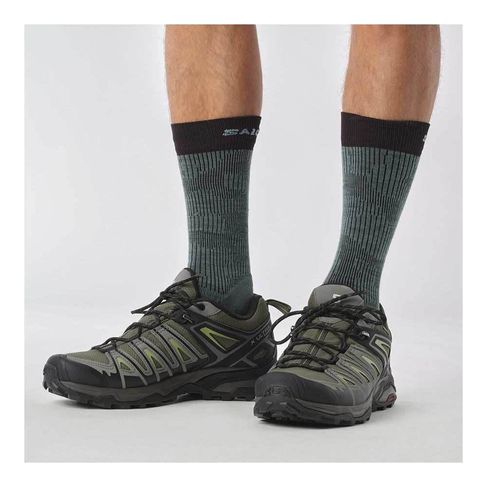 Salomon X ULTRA PIONEER GTX - Chaussures randonné Homme beluga/black/epsom